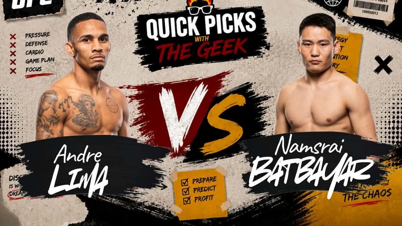 🔥 Flyweight – Namsrai Batbayar vs André Lima — 🗓 Sáb 29/08/2026 — ⏰ 02:00