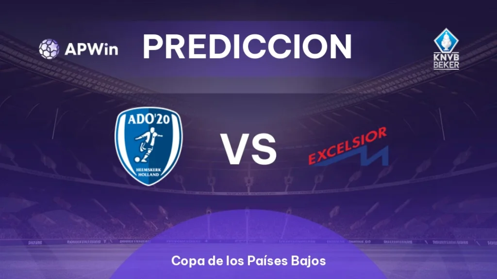 ADO ’20 vs Excelsior Maassluis | 01 de Septiembre de 2026 | KNVB beker | 13:00