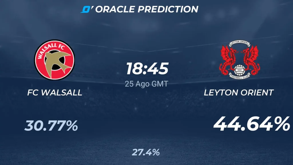 Walsall vs Leyton Orient | 25 de Agosto de 2026 | EFL cup | 13:45