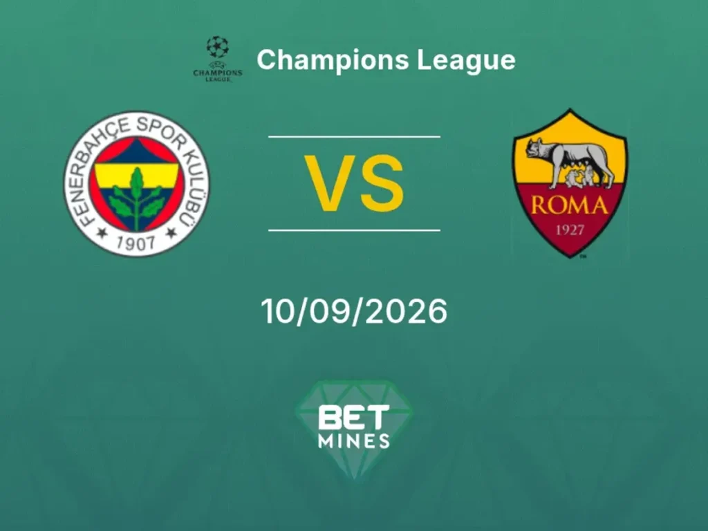 Fenerbahçe vs Roma | 10 de Septiembre de 2026 | Champions league | 11:45