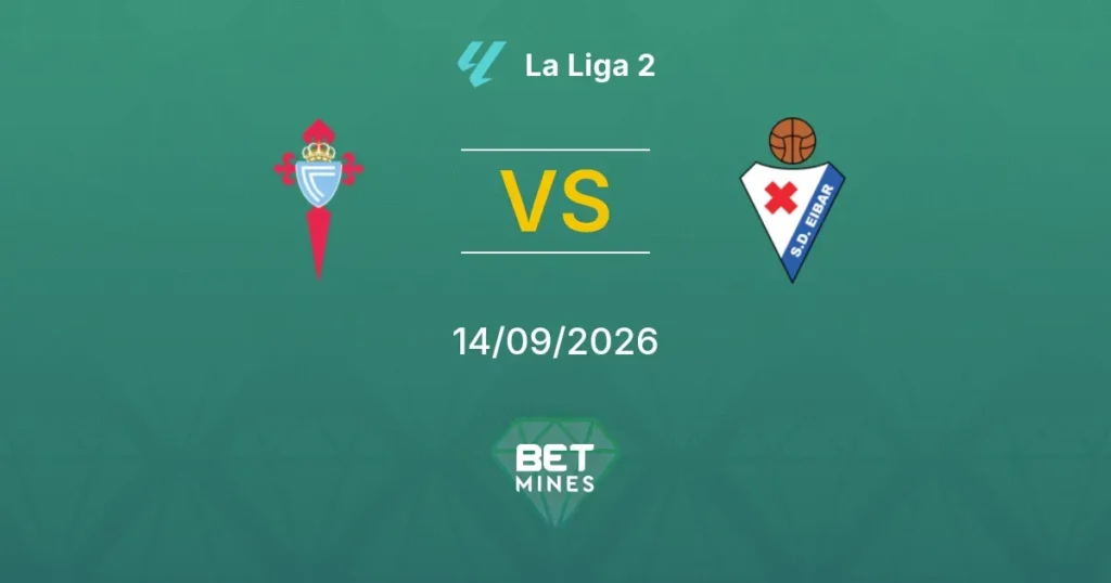 Celta Fortuna vs Eibar | 14 de Septiembre de 2026 | Segunda división| 13:30