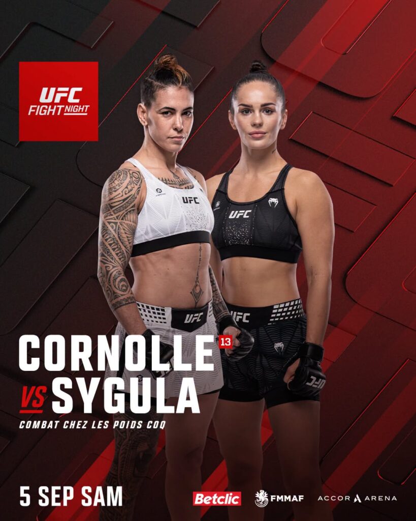 Bantamweight – Nora Cornolle vs Klaudia Syguła — 🗓 Sáb 05/09/2026 — ⏰ 11:00