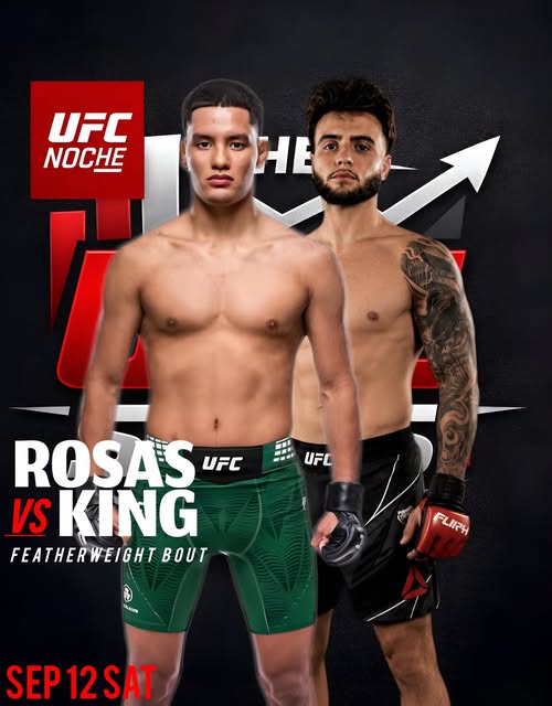 Featherweight – Sean King vs Jessie Rosas — 🗓 Sáb 12/09/2026 — ⏰ 13:00
