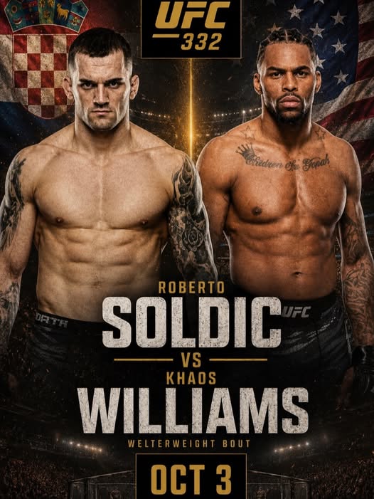 🔥 Roberto Soldić vs Khaos Williams