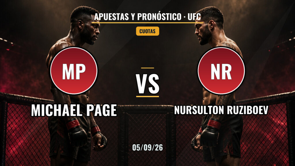 🔥 Middleweight – Michael Page vs Nursulton Ruziboev — 🗓 Sáb 05/09/2026 — ⏰ 14:00