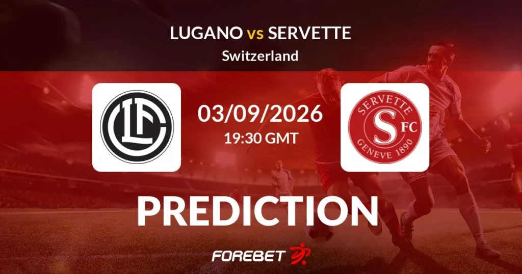 FC Lugano vs Servette | 03 de Septiembre de 2026 | Liga suiza | 13:30