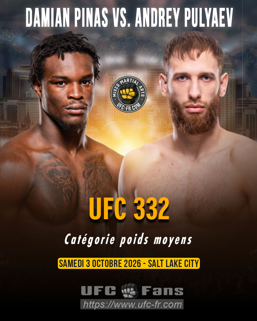 🔥 Middleweight — Damian Pinas vs Andrey Pulyaev