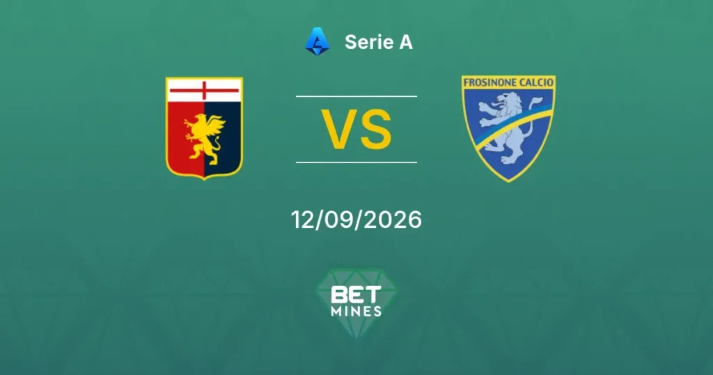 Genoa vs Frosinone | 12 de Septiembre de 2026 | Serie a | 08:00