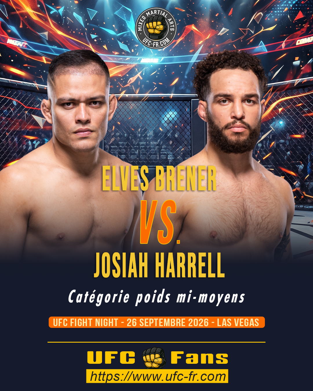 🔥 Lightweight — Elves Brener vs Josiah Harrell
