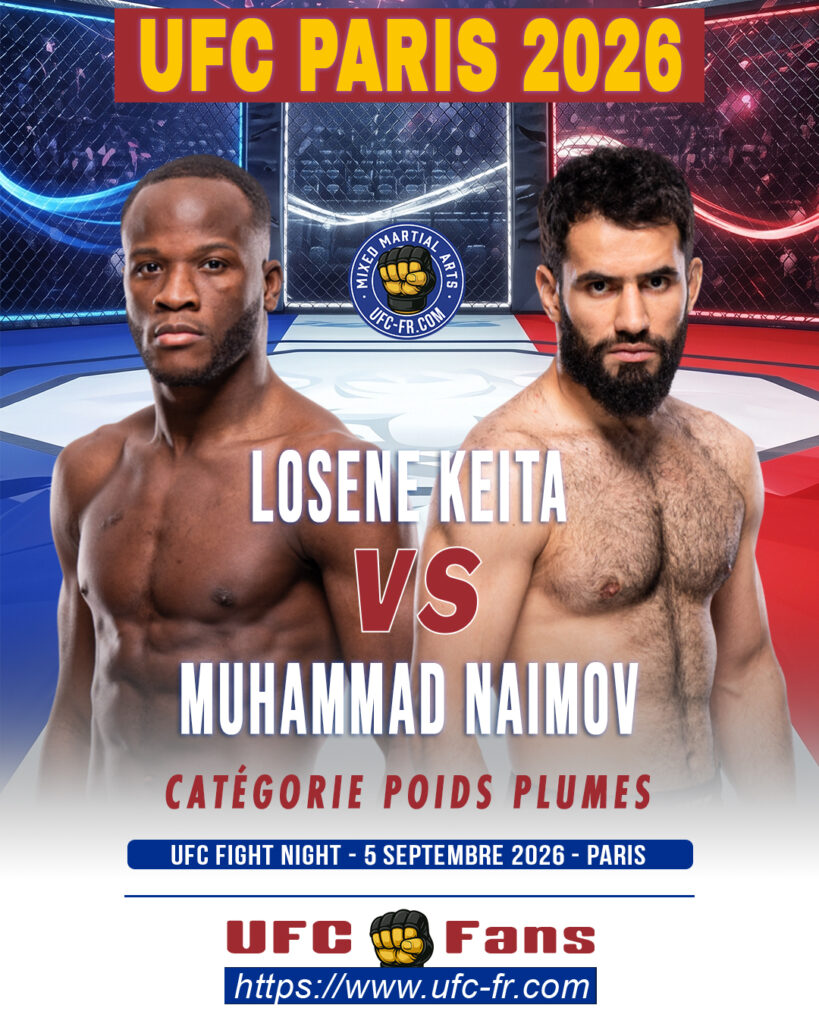 🔥 Featherweight – Losene Keita vs Muhammad Naimov — 🗓 Sáb 05/09/2026 — ⏰ 14:00