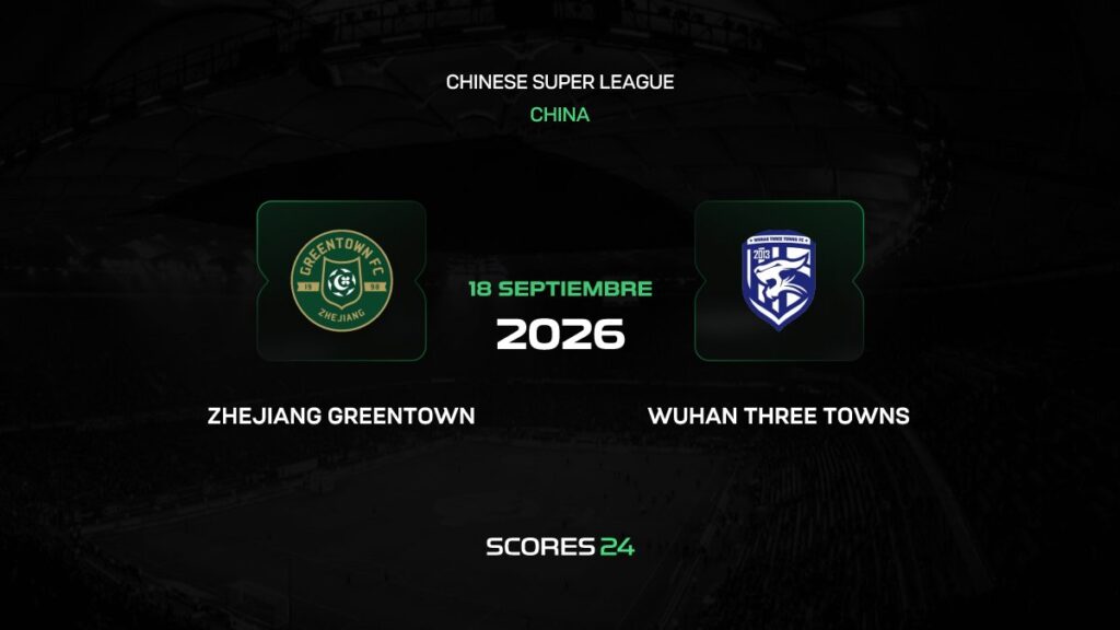 Zhejiang FC vs Wuhan Three Towns | 18 de Septiembre de 2026 | Superliga china | 06:35