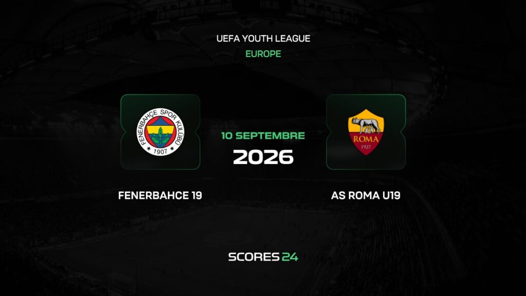 Fenerbahçe U19 vs Roma U19 | 10 de Septiembre de 2026 | UEFA youth league | 06:00