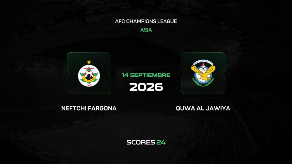 Neftchi Fargona vs Al Quwa Al Jawiya | 14 de Septiembre de 2026 | AFC champions league elite | 08:45