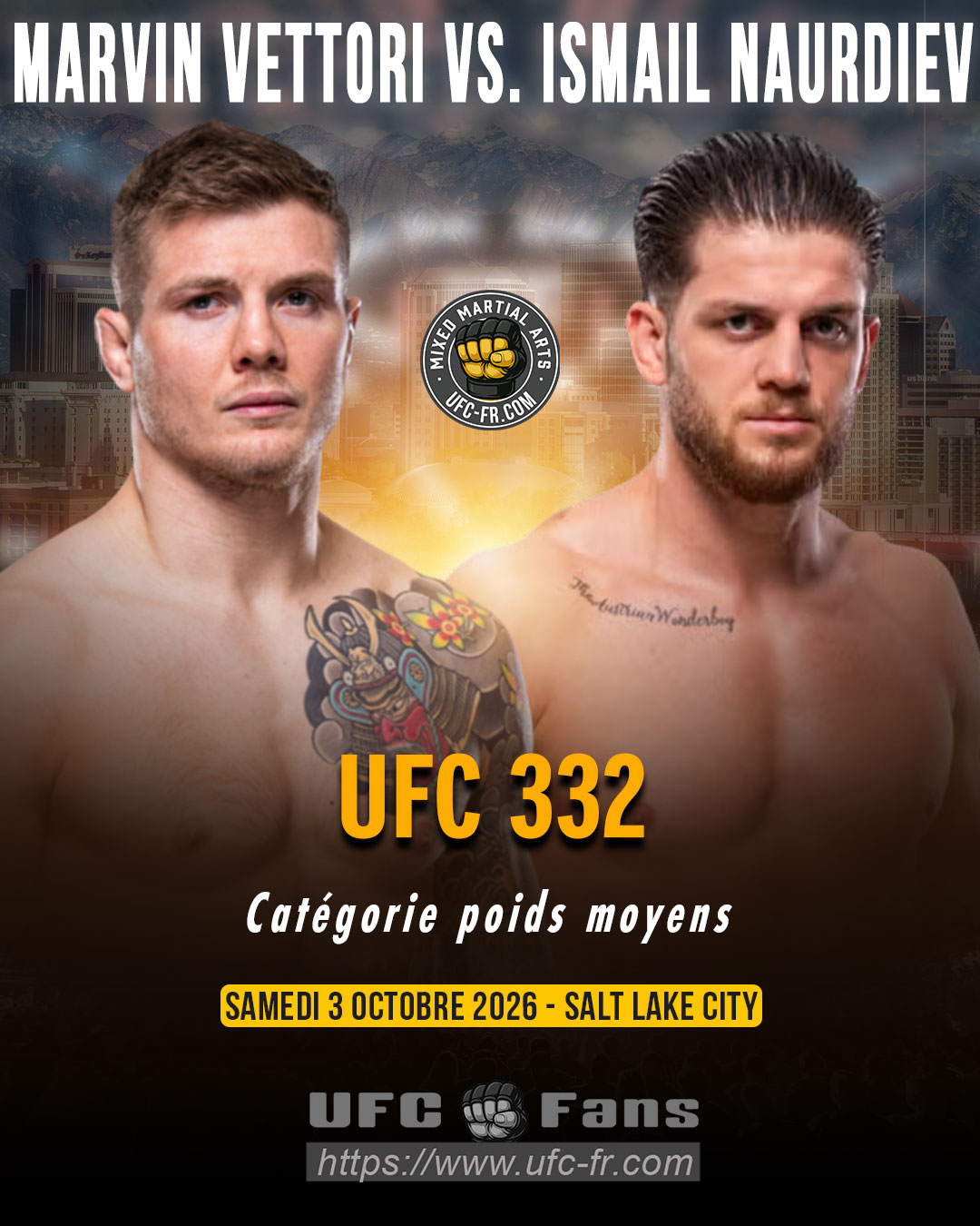 🔥 Middleweight — Marvin Vettori vs Ismail Naurdiev