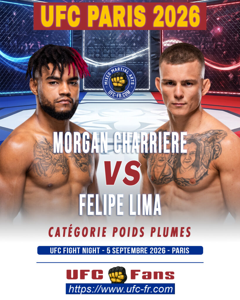 🔥 Featherweight – Morgan Charriere vs Felipe Lima — 🗓 Sáb 05/09/2026 — ⏰ 14:00