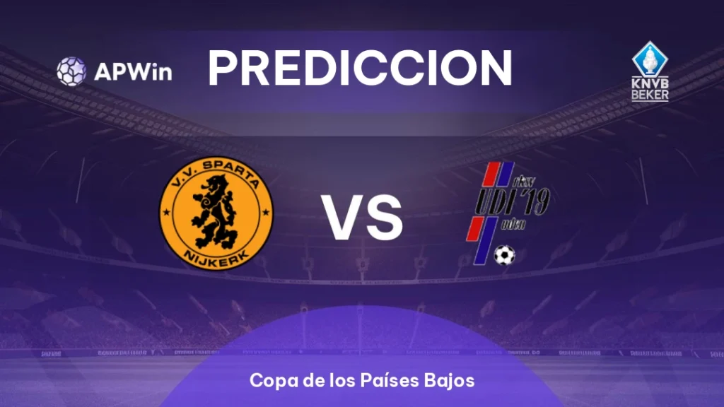 Sparta Nijkerk vs UDI ’19 | 23 de Septiembre de 2026 | KNVB beker | 13:00