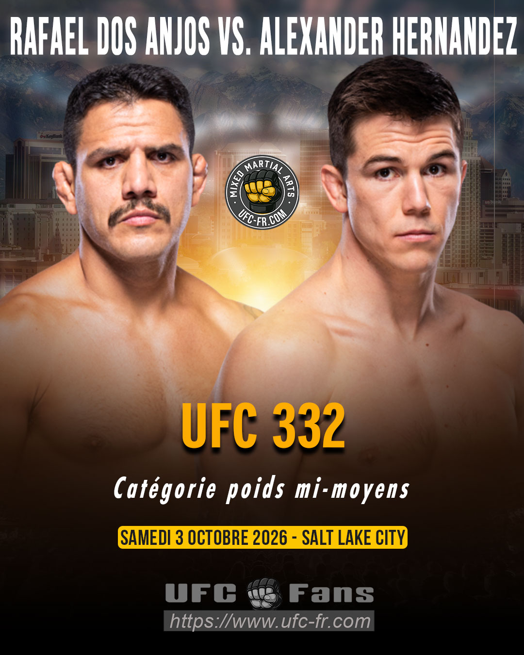 🔥 Lightweight — Rafael dos Anjos vs Alexander Hernandez