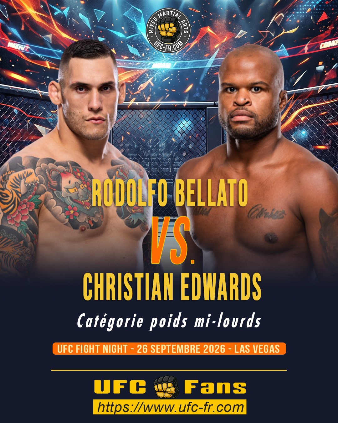 🔥 Light Heavyweight — Rodolfo Bellato vs Christian Edwards