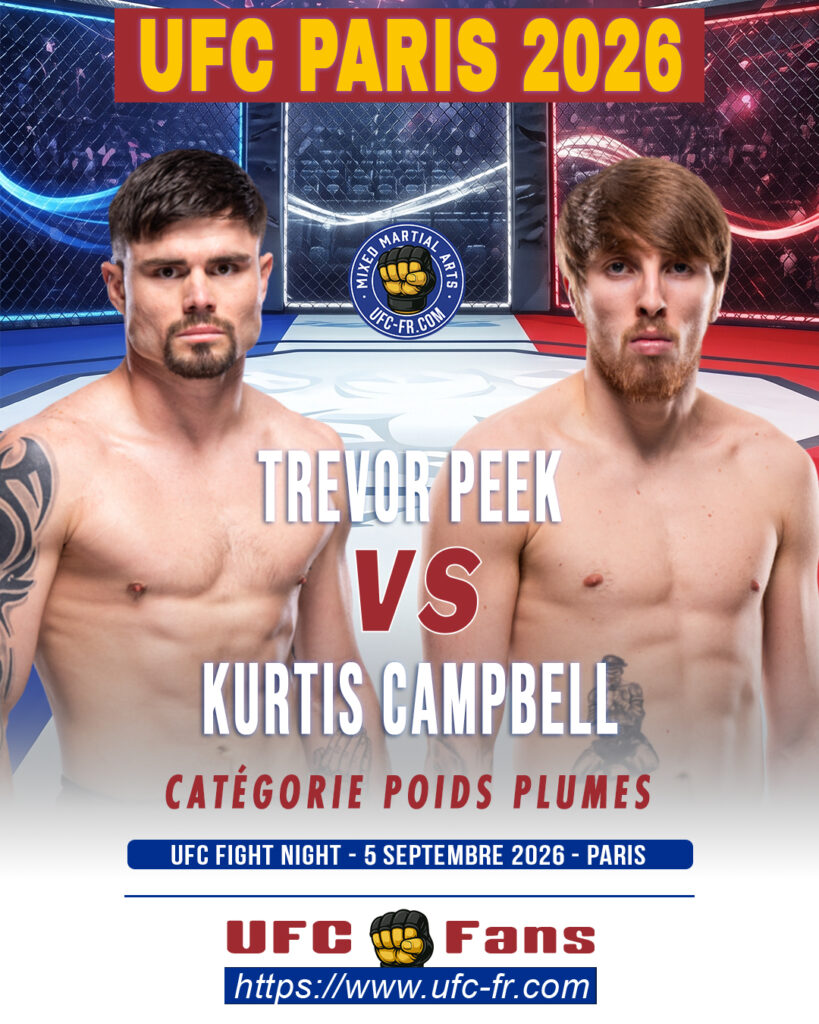 Featherweight – Kurtis Campbell vs Trevor Peek — 🗓 Sáb 05/09/2026 — ⏰ 11:00