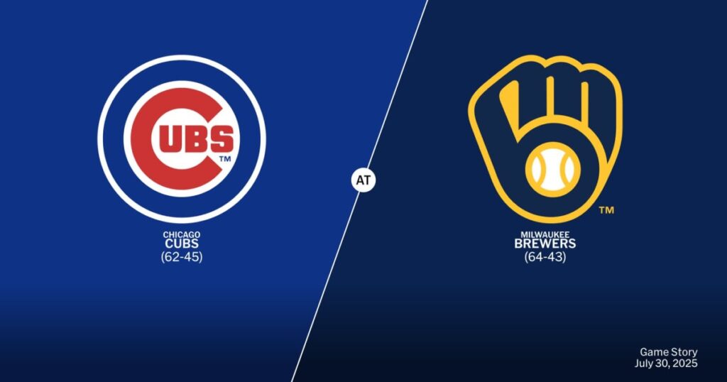 🔥⚾ Chicago Cubs vs Milwaukee Brewers — 📅 Lunes 07/09/2026 — 13:10