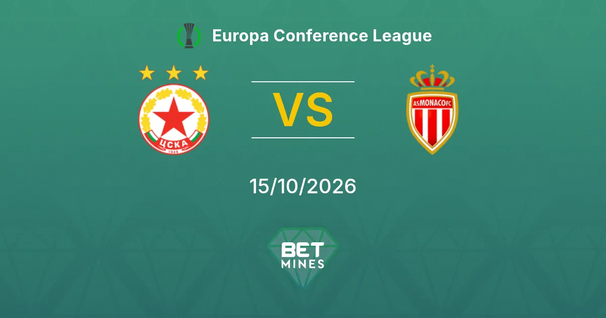 CSKA Sofia vs Monaco | 15 de Octubre de 2026 | Conference League | 11:45