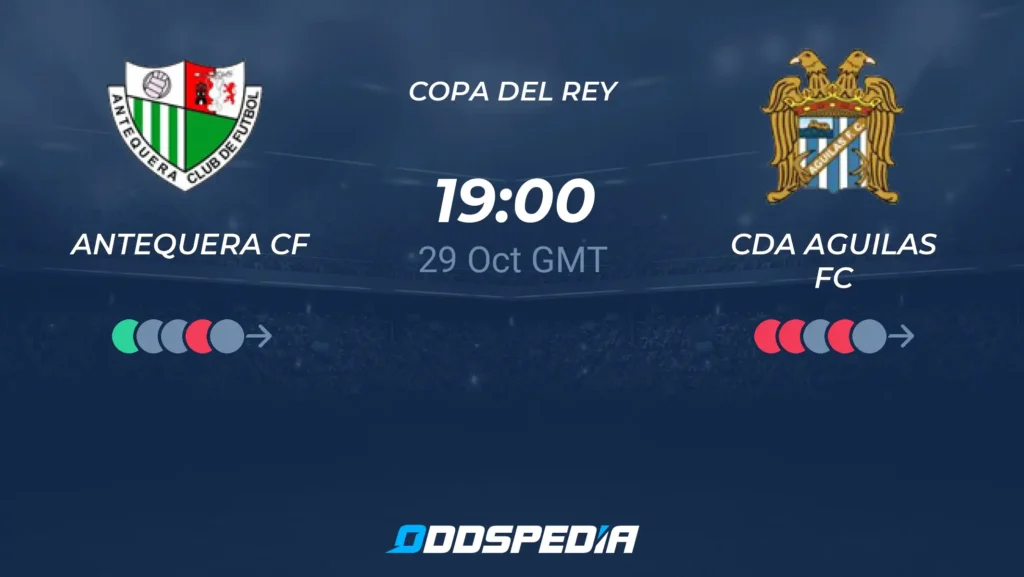 Antequera CF vs Águilas FC | 29 de Octubre de 2026 | Copa del rey | 14:00