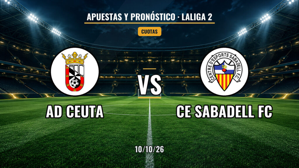 AD Ceuta FC vs CE Sabadell | 10 de Octubre de 2026 | Segunda división | 09:15