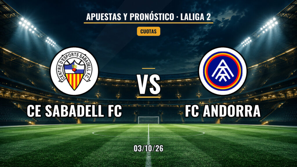 CE Sabadell vs FC Andorra | 03 de Octubre de 2026 | Segunda división | 11:30