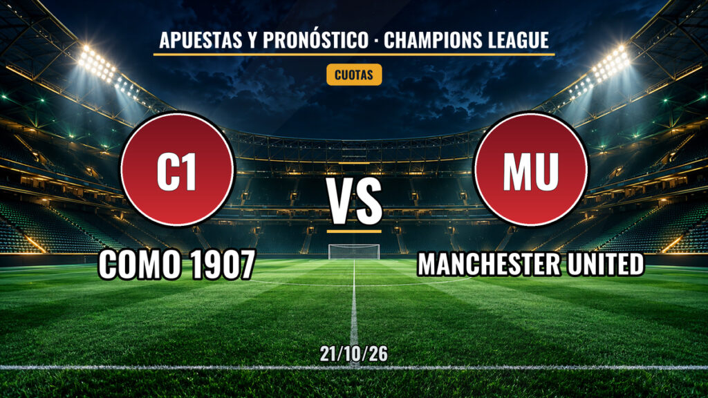 Como vs Manchester United | 21 de Octubre de 2026 | Champions League | 11:45