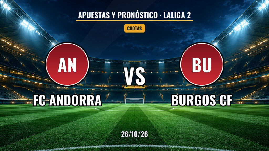 FC Andorra vs Burgos | 26 de Octubre de 2026 | Segunda división | 14:30