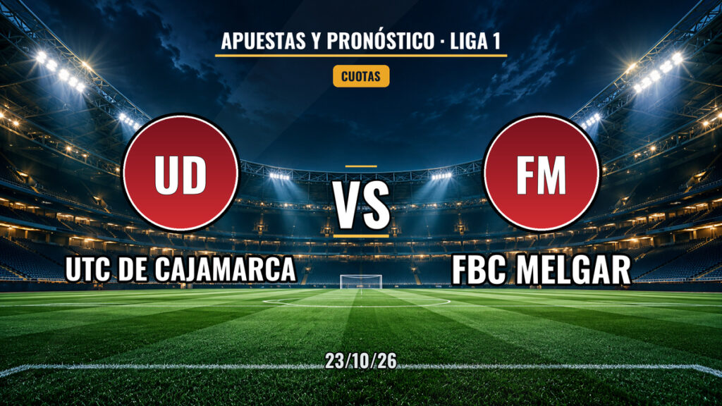 UTC Cajamarca vs FBC Melgar | 23 de Octubre de 2026 | Liga 1 fase 2 | 13:00