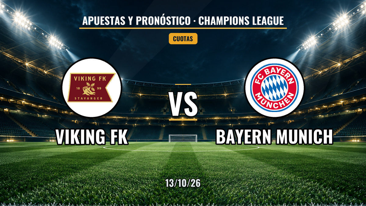 Viking Stavanger vs Bayern München | 13 de Octubre de 2026 | Champions League | 14:00