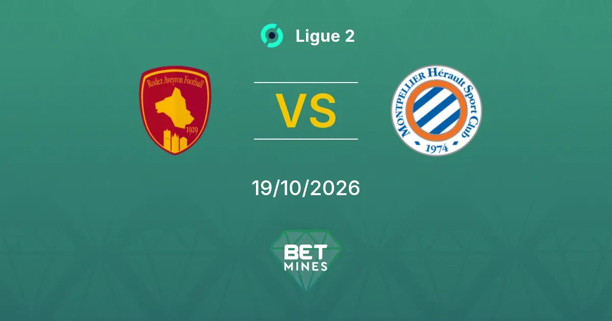 Rodez vs Montpellier | 19 de Octubre de 2026 | Ligue 2 | 13:45