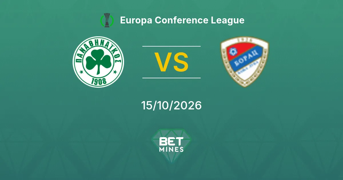 Panathinaikos vs Borac Banja Luka | 15 de Octubre de 2026 | Conference League | 11:45