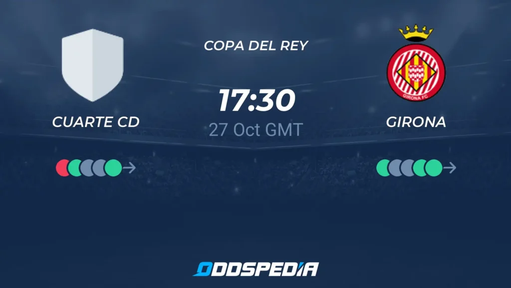 CD Cuarte vs Girona | 27 de Octubre de 2026 | Copa del rey | 12:30