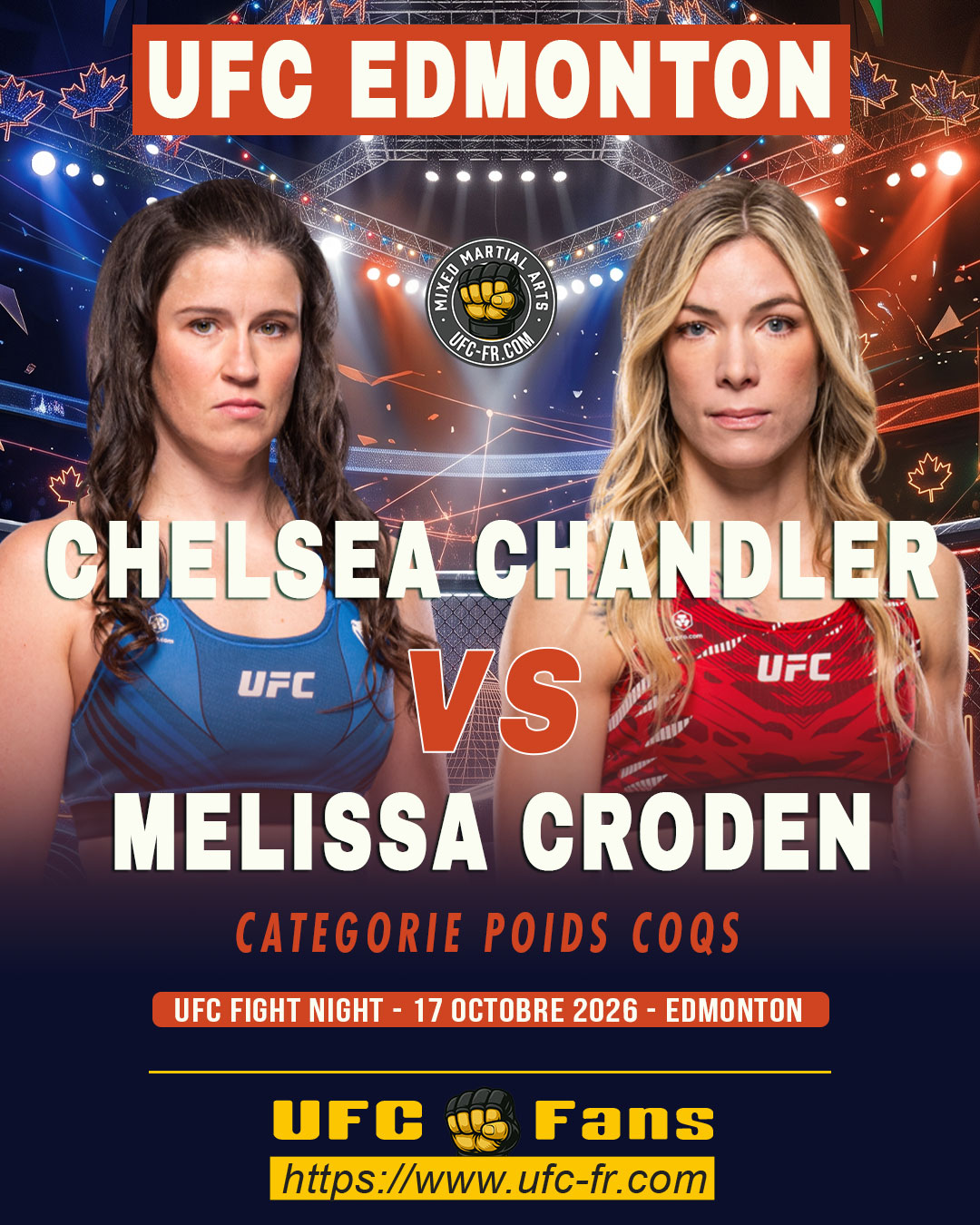 🔥 Women’s Bantamweight — Melissa Croden vs Chelsea Chandler