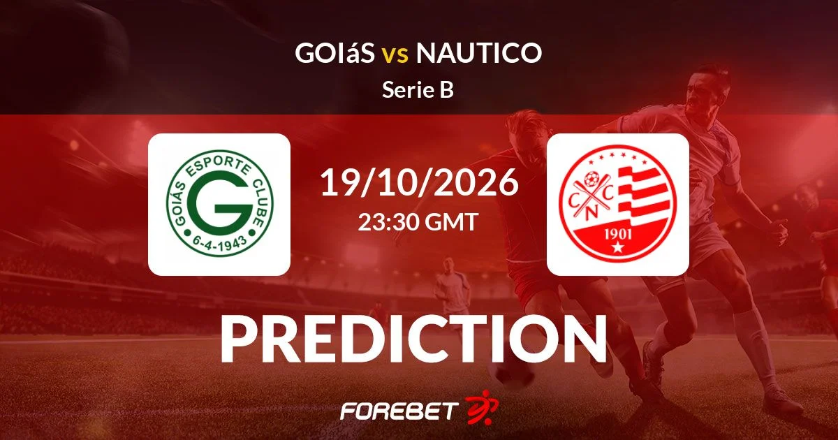 Goiás EC vs Náutico | 19 de Octubre de 2026 | Serie b – brasil | 17:30