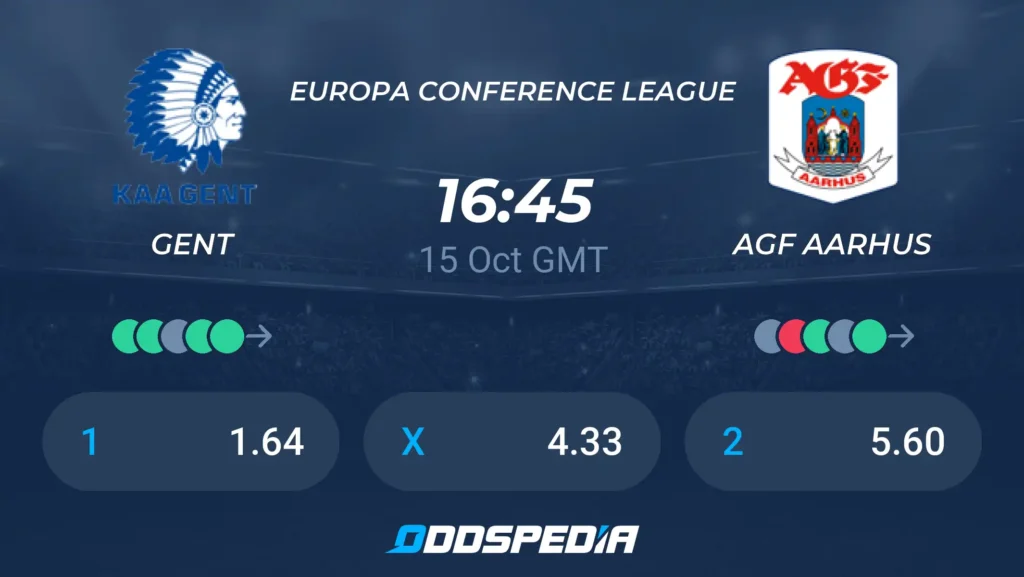 KAA Gent vs AGF Aarhus | 15 de Octubre de 2026 | Conference League | 11:45
