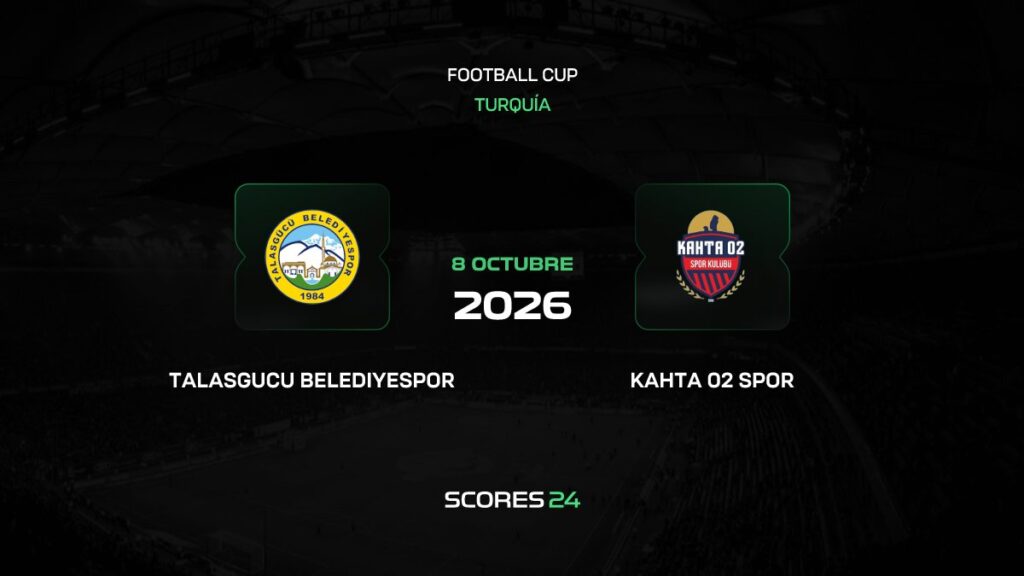 Talasgücü Belediyespor vs Kahta 02 Spor | 08 de Octubre de 2026 | Copa turca | 06:00