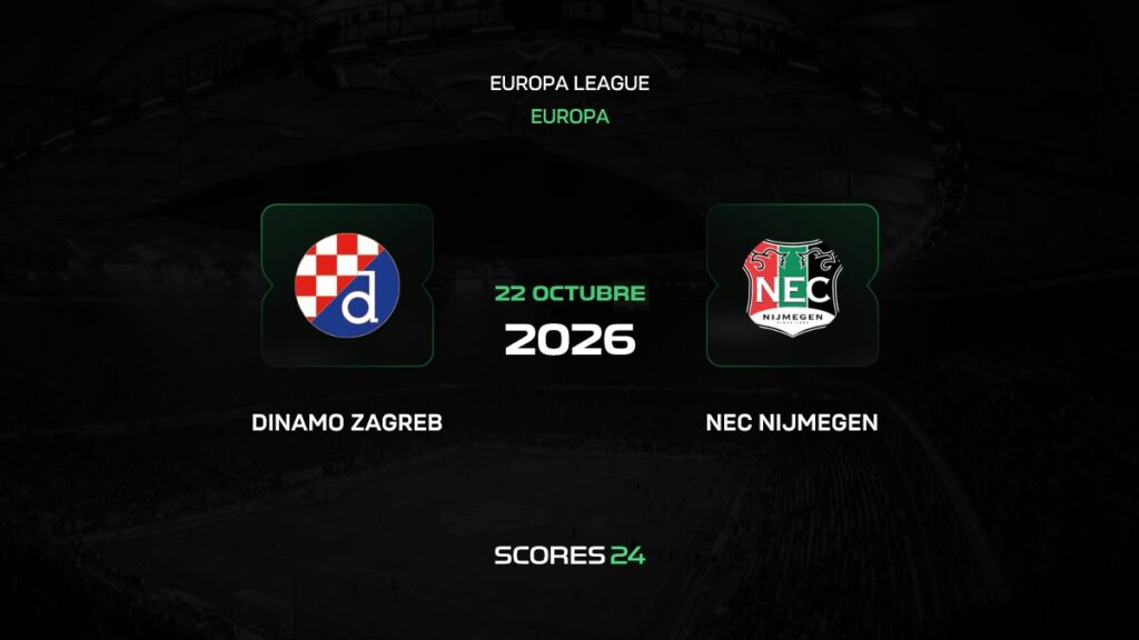 Dinamo Zagreb vs NEC Nijmegen | 22 de Octubre de 2026 | Europa League | 11:45