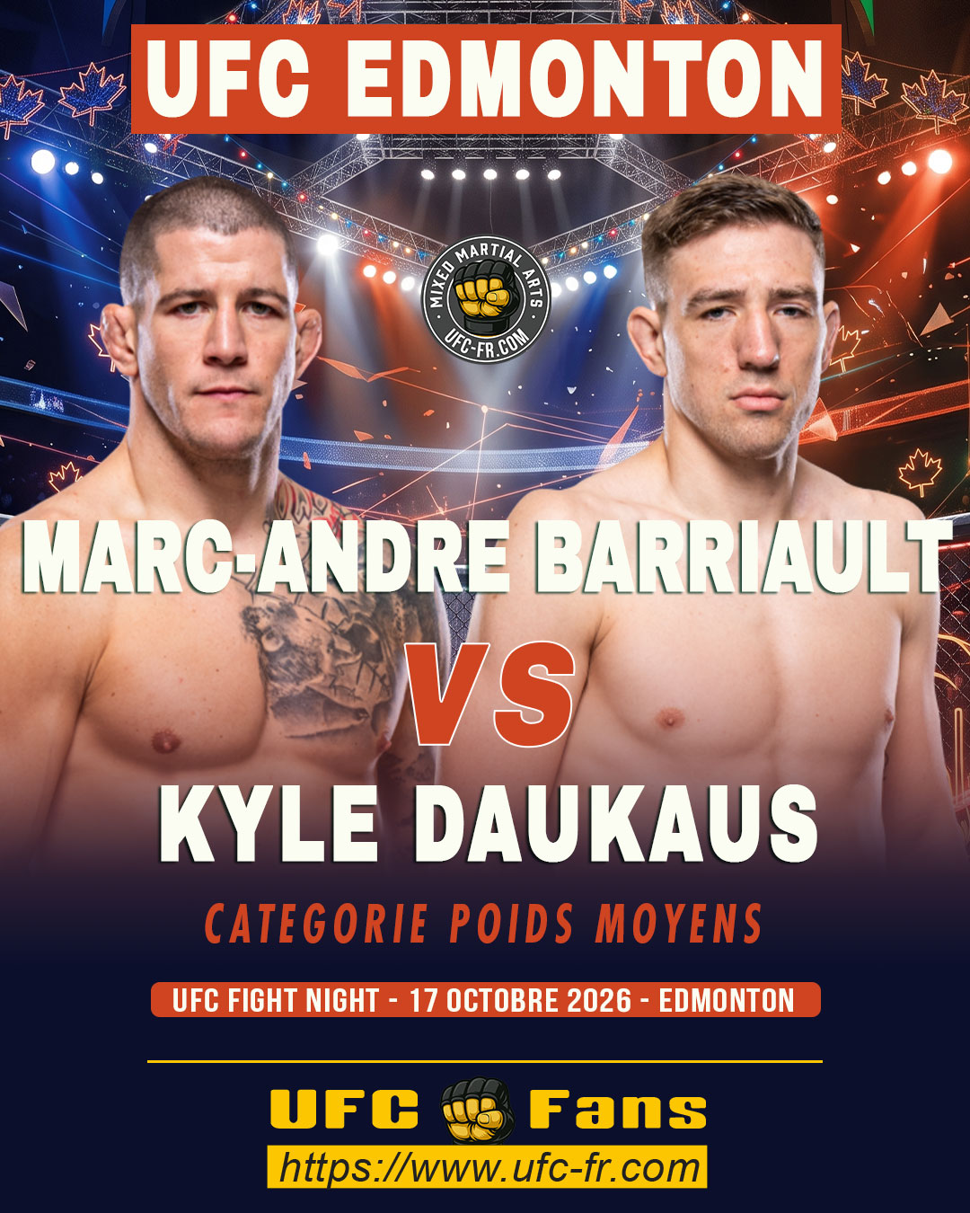 🔥 Middleweight — Marc-André Barriault vs Kyle Daukaus